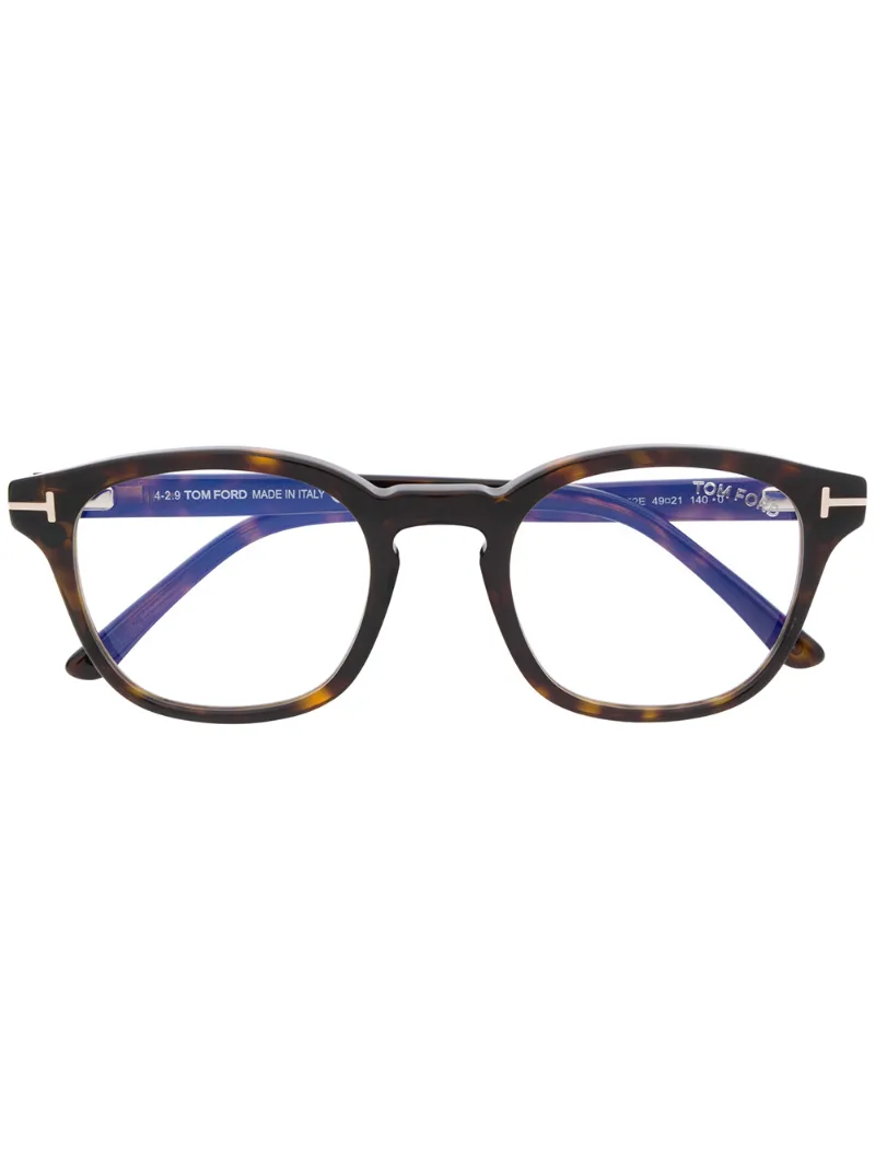 Tom Ford Clip Round Sunglasses In Brown