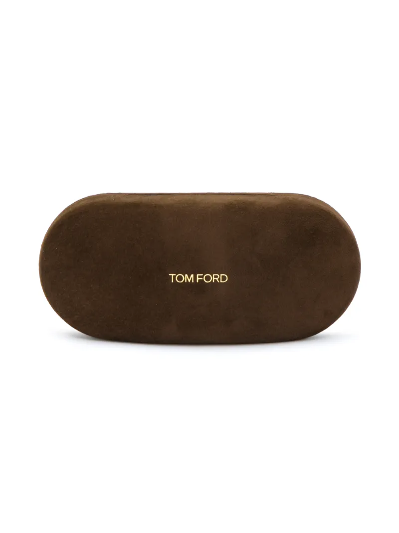 Tom Ford Clip Round Sunglasses In Brown