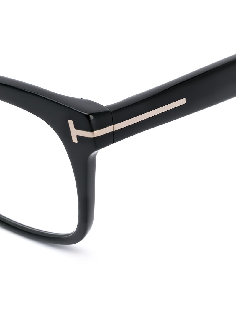 Shop Tom Ford Square Frame Glasses In Black