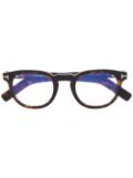 TOM FORD Eyewear round frame glasses - Brown