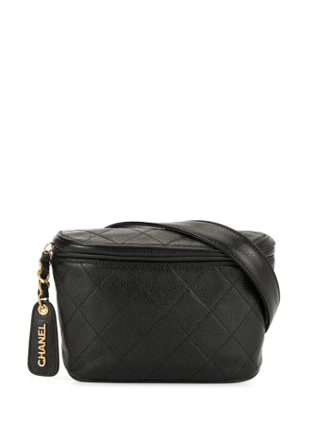 HOT SALE CHANEL 1995 diamond quilted belt bag Women