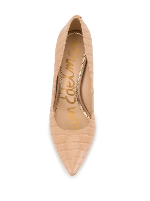 sam edelman tanessa croc embossed slingback pumps