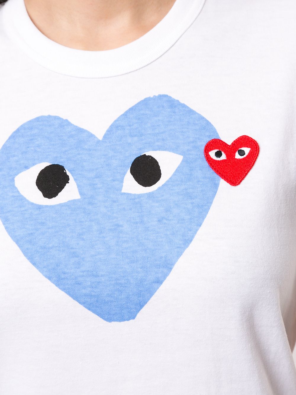 фото Comme Des Garçons Play short sleeve heart T-shirt