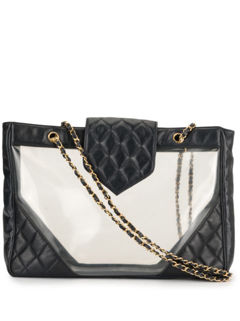 CHANEL 1990 clear flap shoulder bag Women