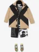 الصورة 2 من Burberry Kids جاكيت مبطن متباين الألوان