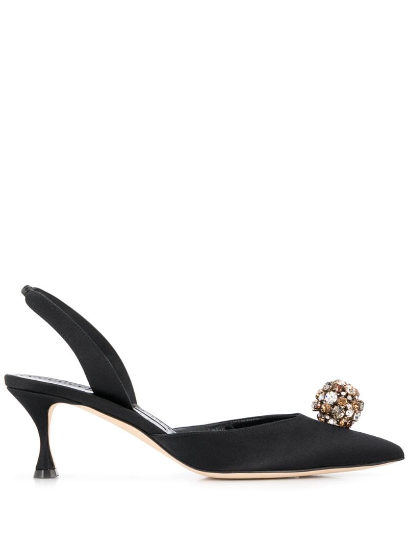 Manolo Blahnik Kavasli Slingback Pumps In Black