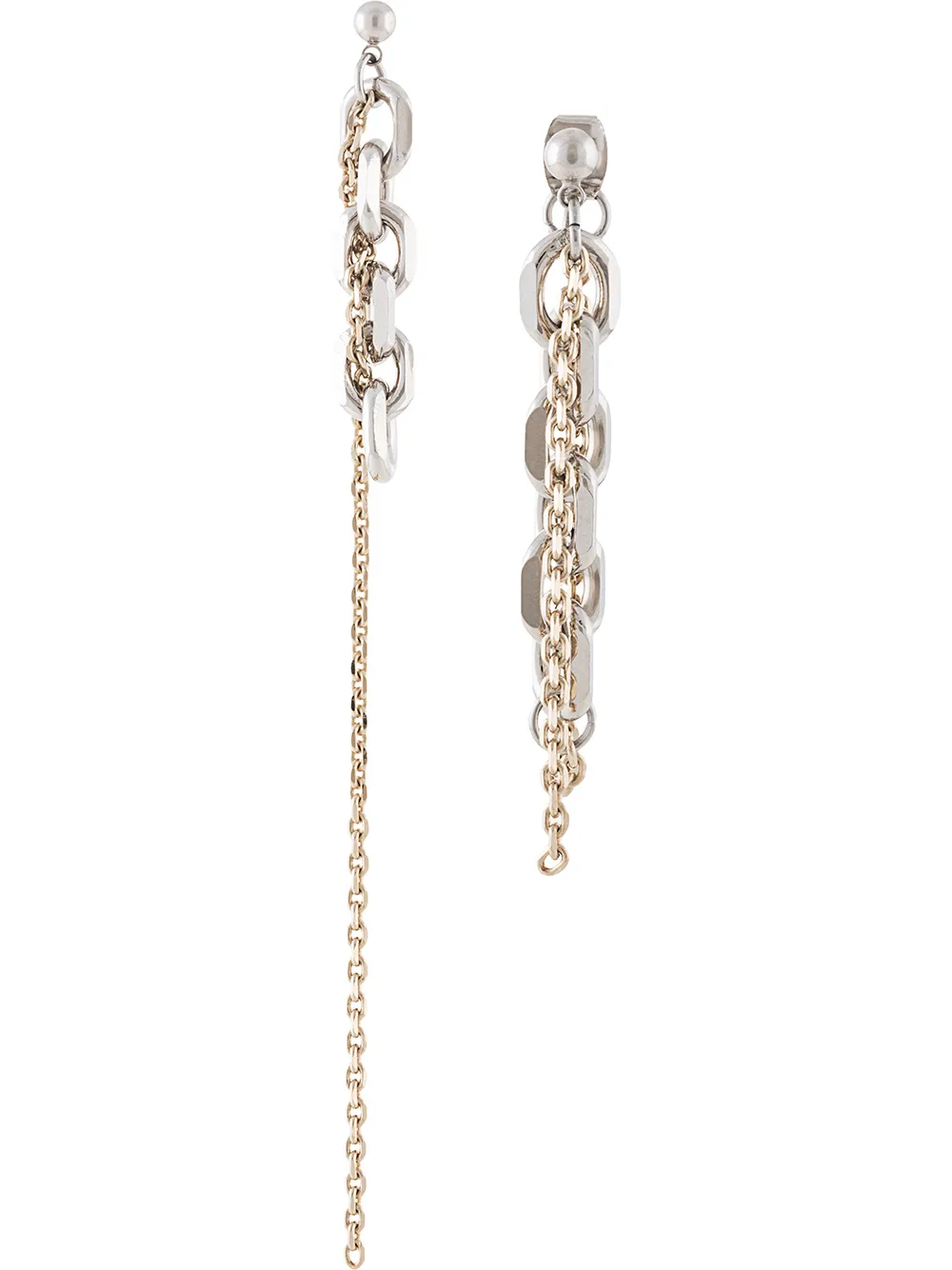 Justine Clenquet 'Dana' Ohrringe im Mismatched-Look - Silber