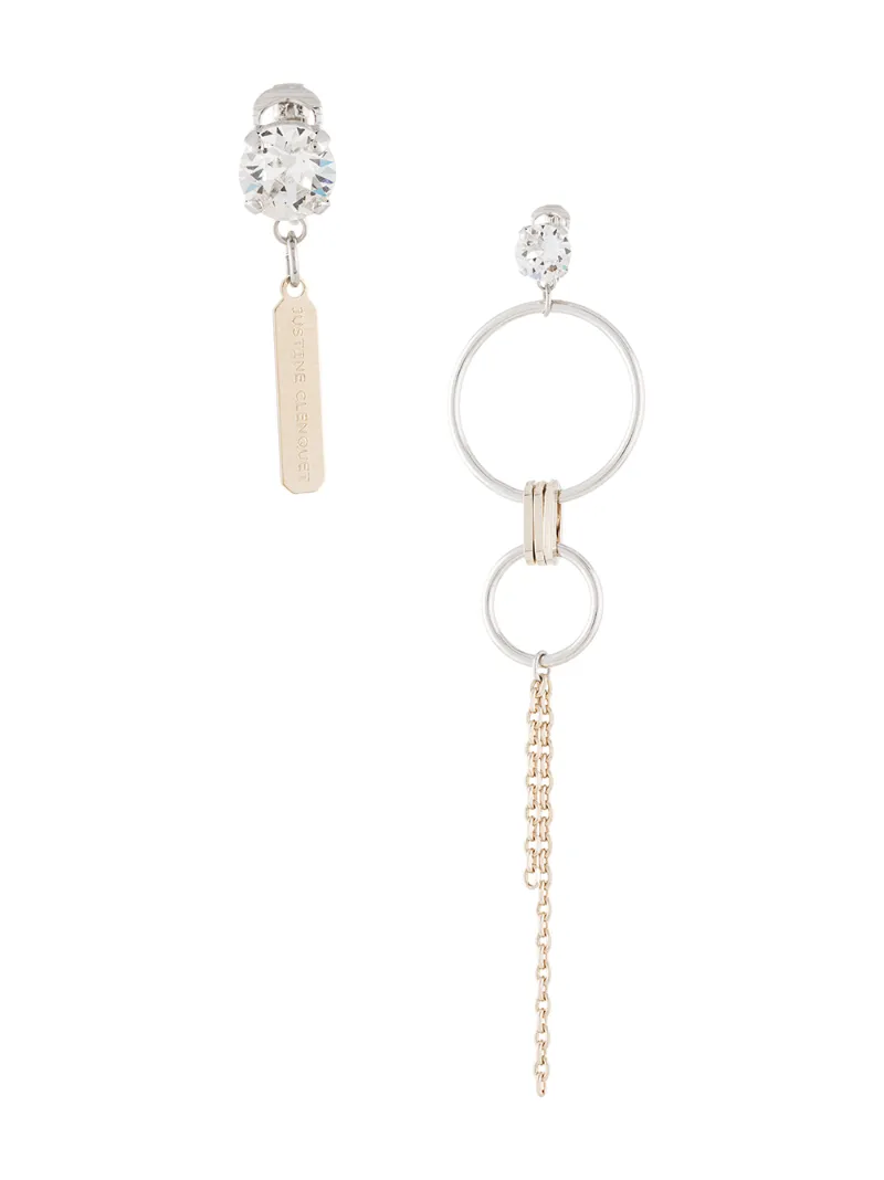 Justine Clenquet Jadin Clip on Earrings In Silver ModeSens