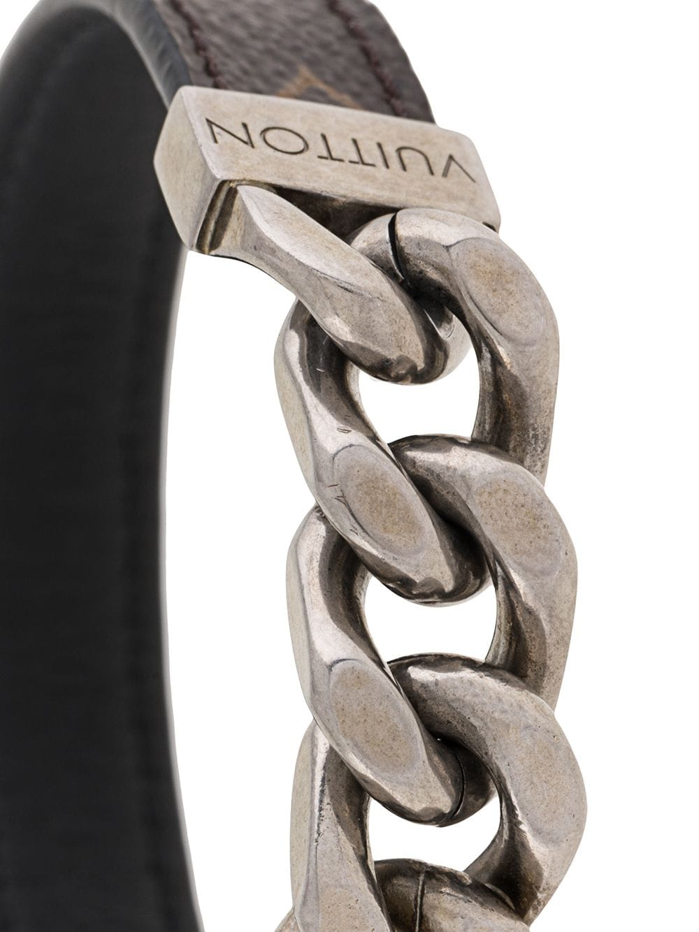 Louis Vuitton 2009 pre-owned Save It Cuff Monogram Leather Bracelet -  Farfetch