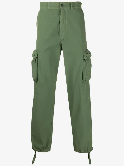 Off-White pantalones rectos con bolsillos utility
