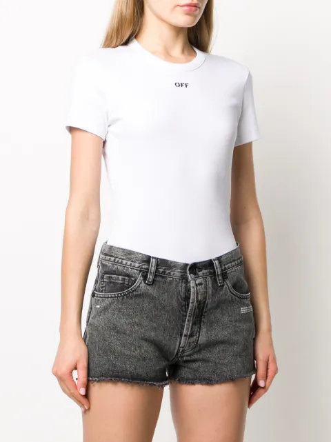 off white fitted tee