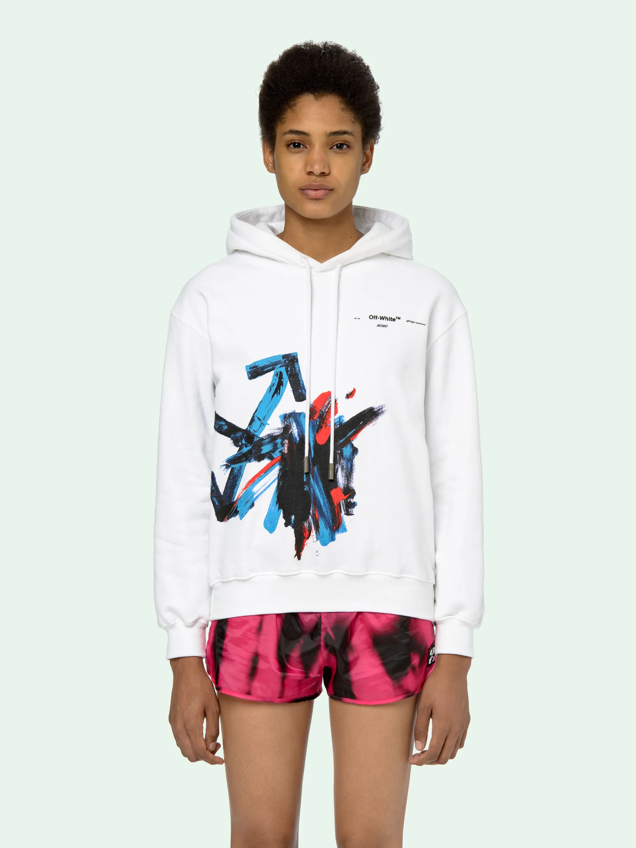BRUSHED ARROWS HOODIE SWEATSHIRT | Off 