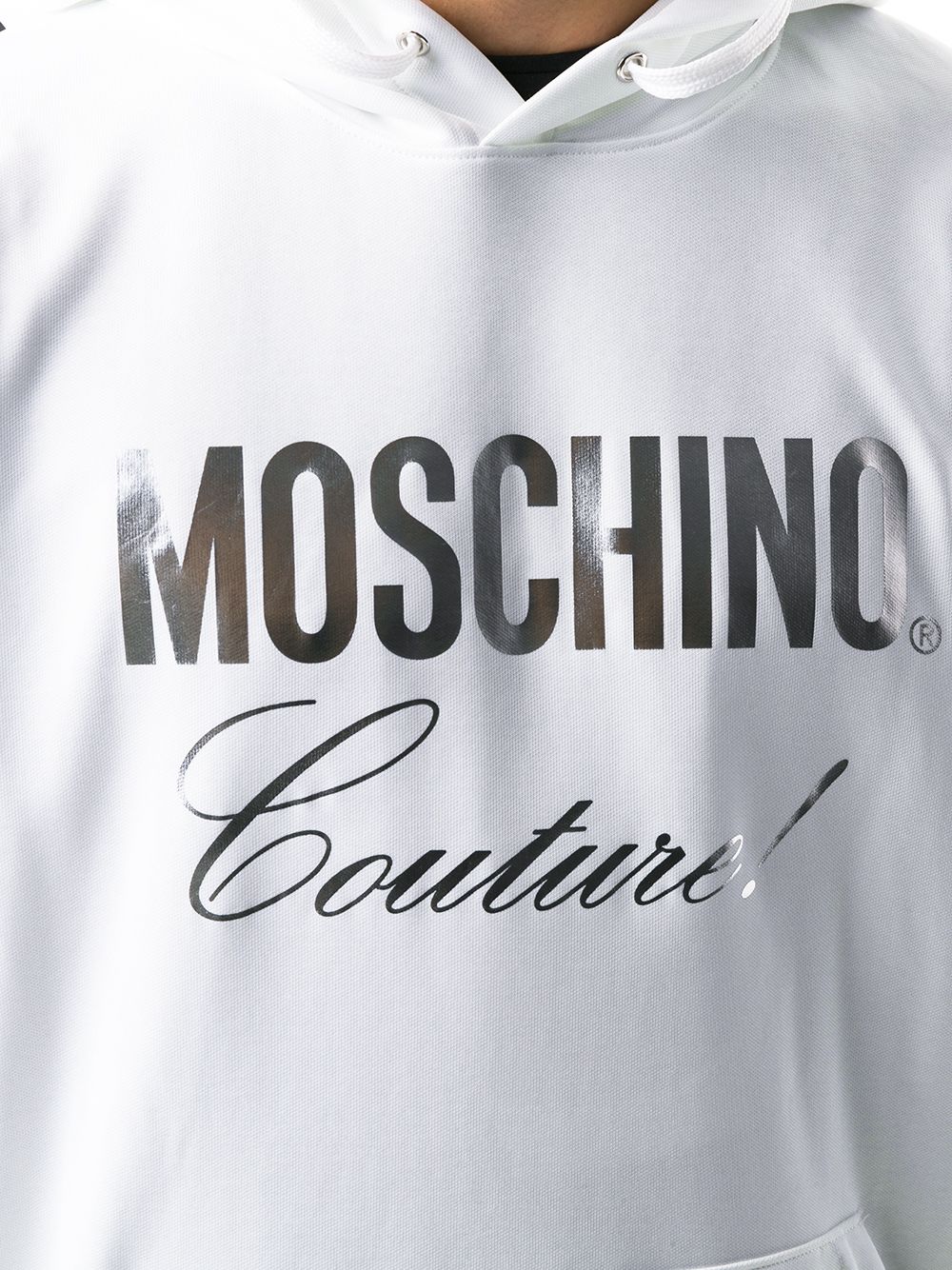 moschino logo hoodie