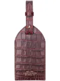 Smythson Mara luggage tag - Brown