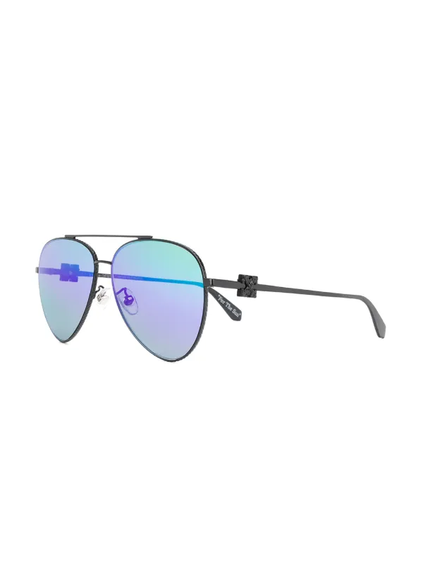 white aviator sunglasses