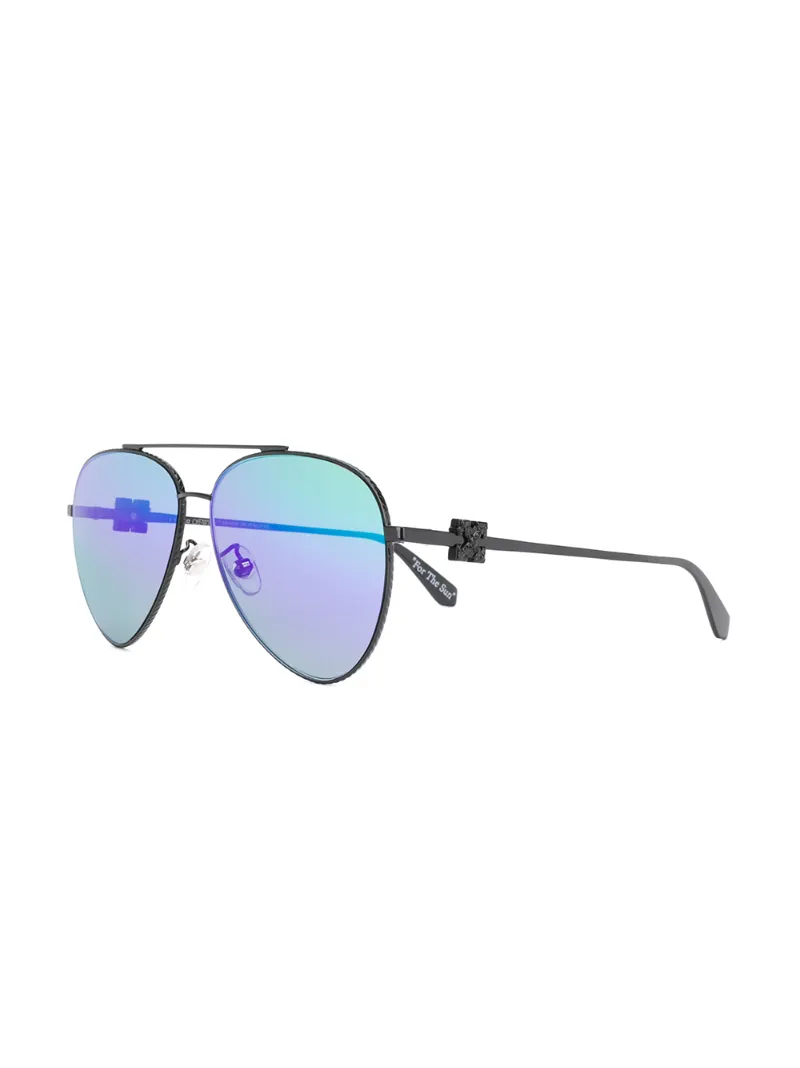 Off-white Aviator-frame Sunglasses In Black