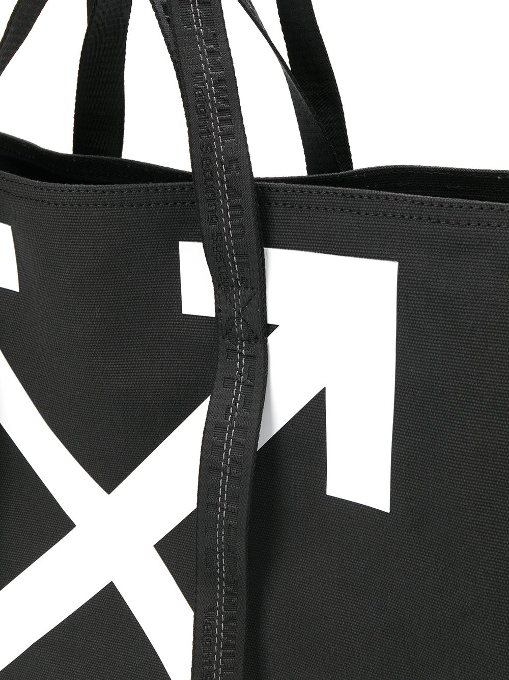 фото Off-white arrows logo print shopper tote bag