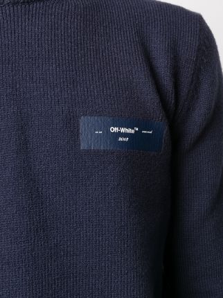 logo print knitted jumper展示图