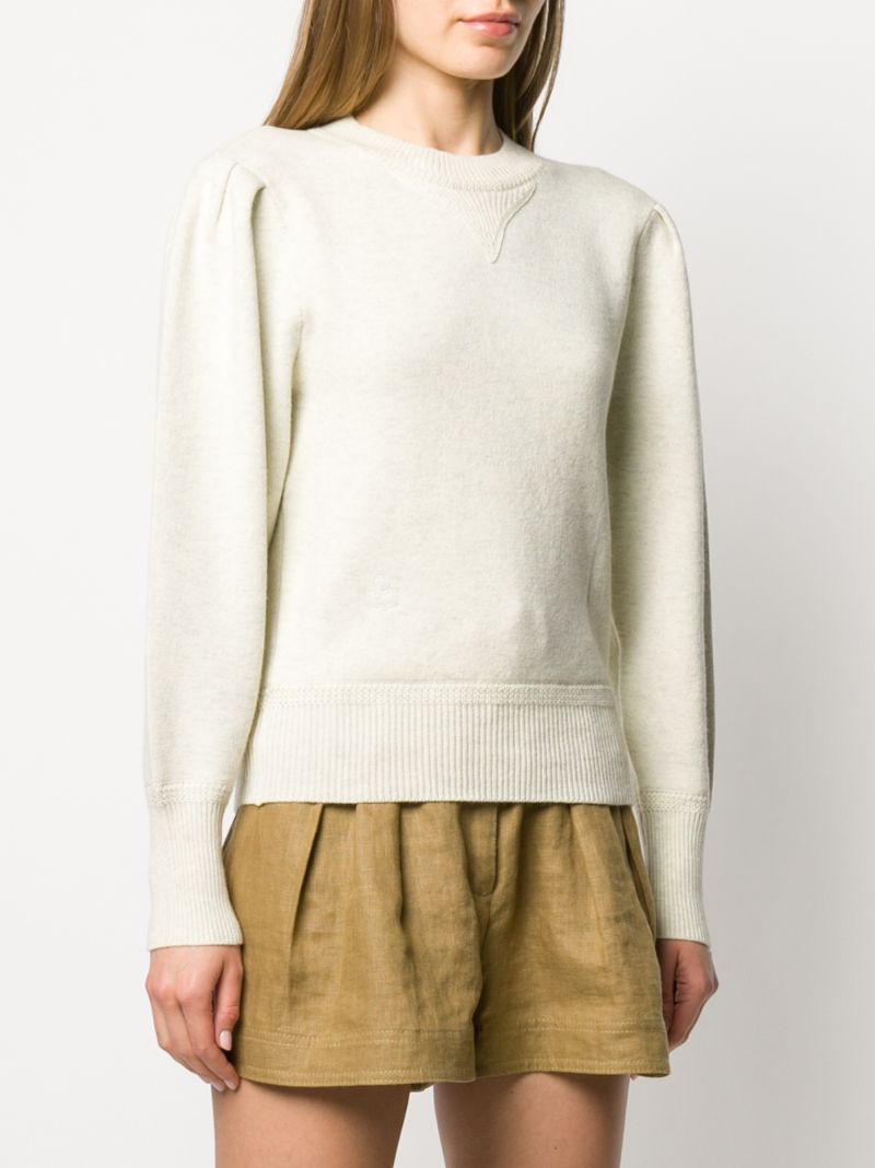 ISABEL MARANT ÉTOILE PULLOVER MIT PLISSIERTEN ÄRMELN 