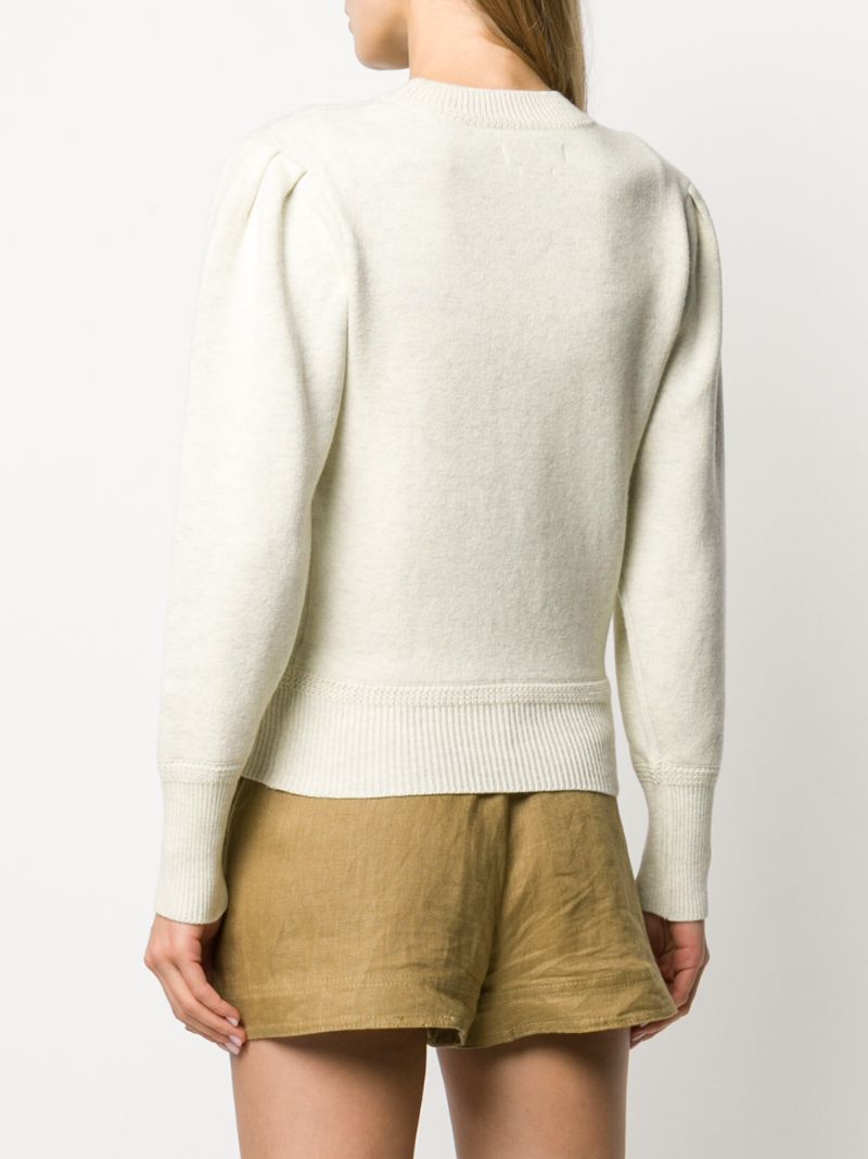 ISABEL MARANT ÉTOILE PULLOVER MIT PLISSIERTEN ÄRMELN 