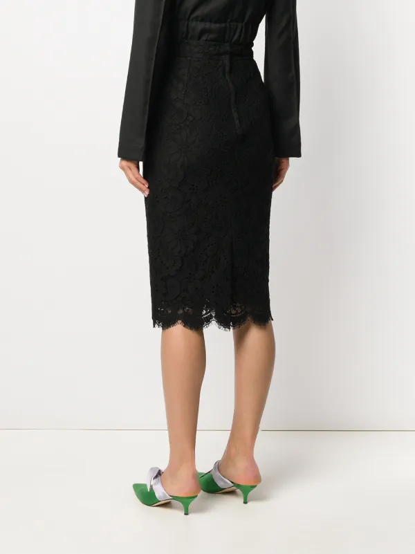 【DOLCE＆GABBANA】スリット入りレースペンシルスカート DOLCE＆GABBANA】スリット入りレースペンシルスカート (Dolce