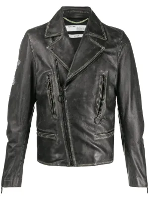 off white leather jacket mens