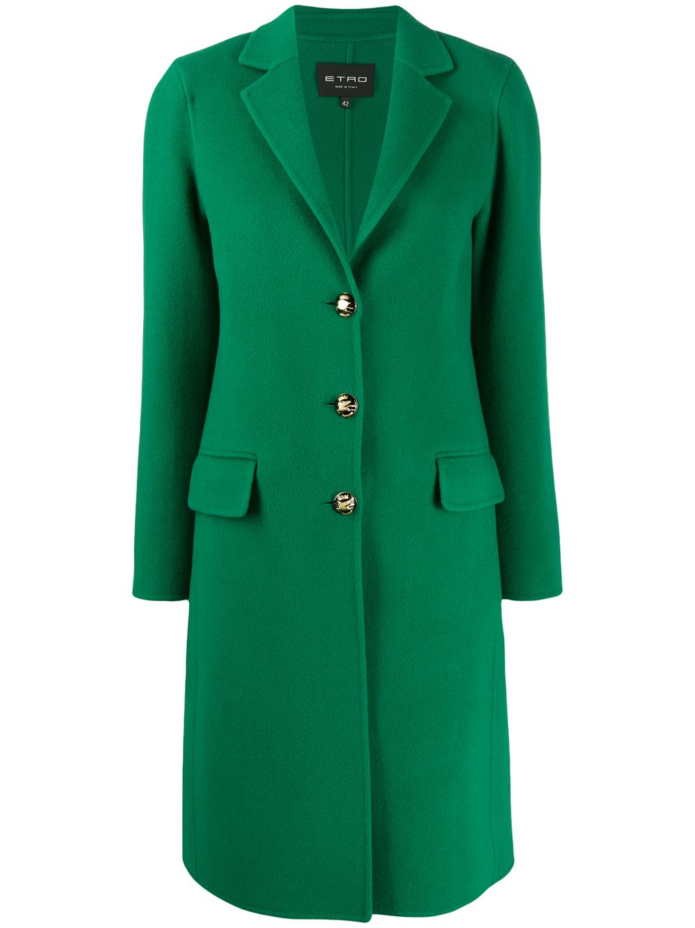 green coat