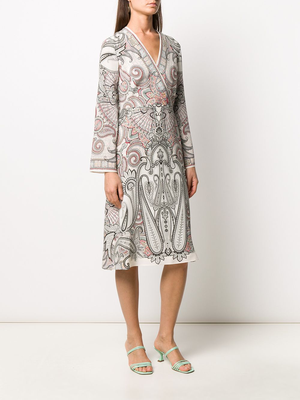 фото Etro платье миди с принтом пейсли
