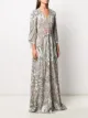 Etro فستان طويل بطبعة بيزلي