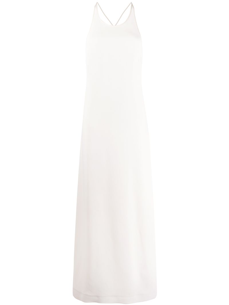 Jil Sander Long Slip Dress In White