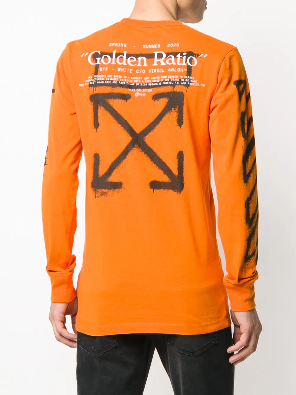 off white sweatshirt orange