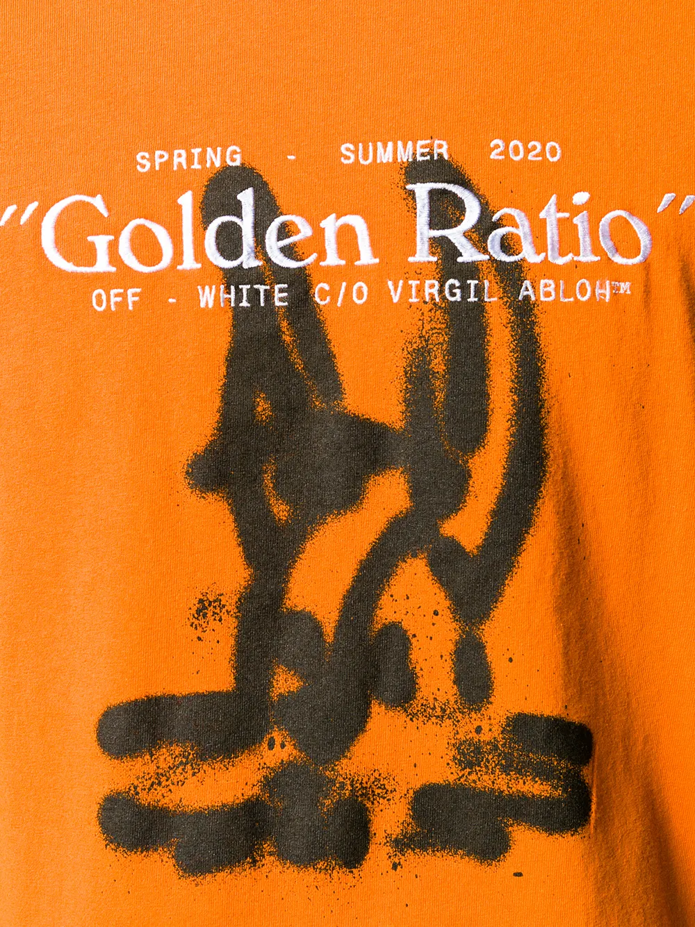 фото Off-white футболка golden ratio с длинными рукавами