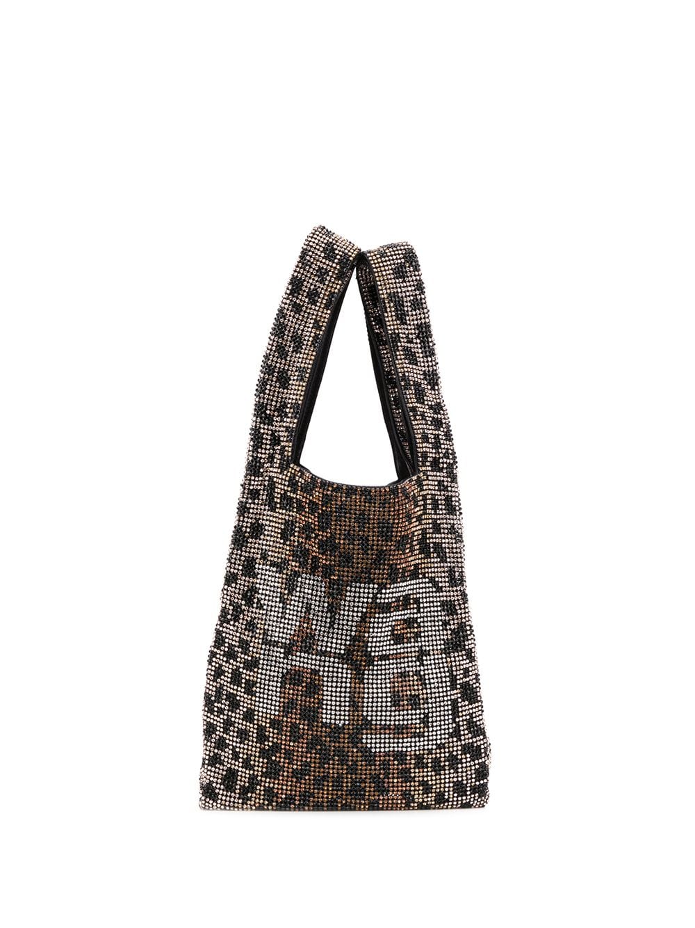 фото Alexander wang сумка на плечо с леопардовым принтом и логотипом