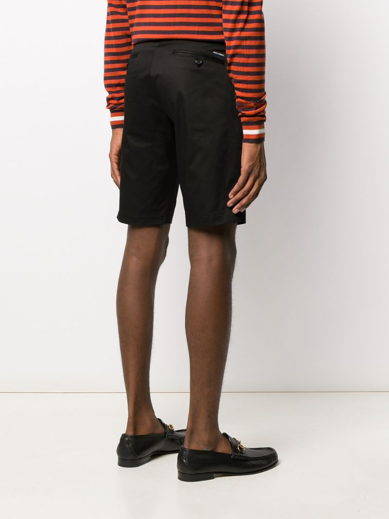 Shop Dolce & Gabbana Chino Shorts In Black
