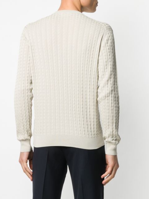 Shop Salvatore Ferragamo Gancini intarsia jumper with Express Delivery ...