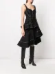 Alexander McQueen tiered asymmetric hem dress