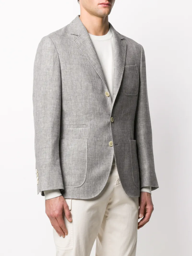 BRUNELLO CUCINELLI FITTED SINGLE-BREASTED BLAZER