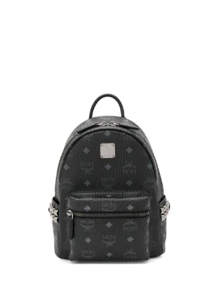 mini black mcm backpack