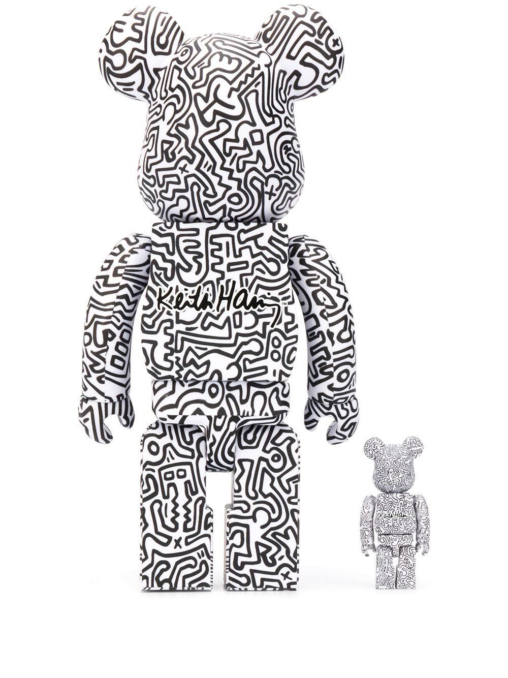 фото Medicom toy комплект игрушек x keith haring bearbrick