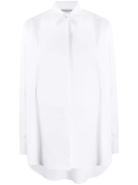 Givenchy bib long-sleeved buttoned shirt