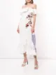 Image 2 of Marchesa lace embroidered off the shoulder dress