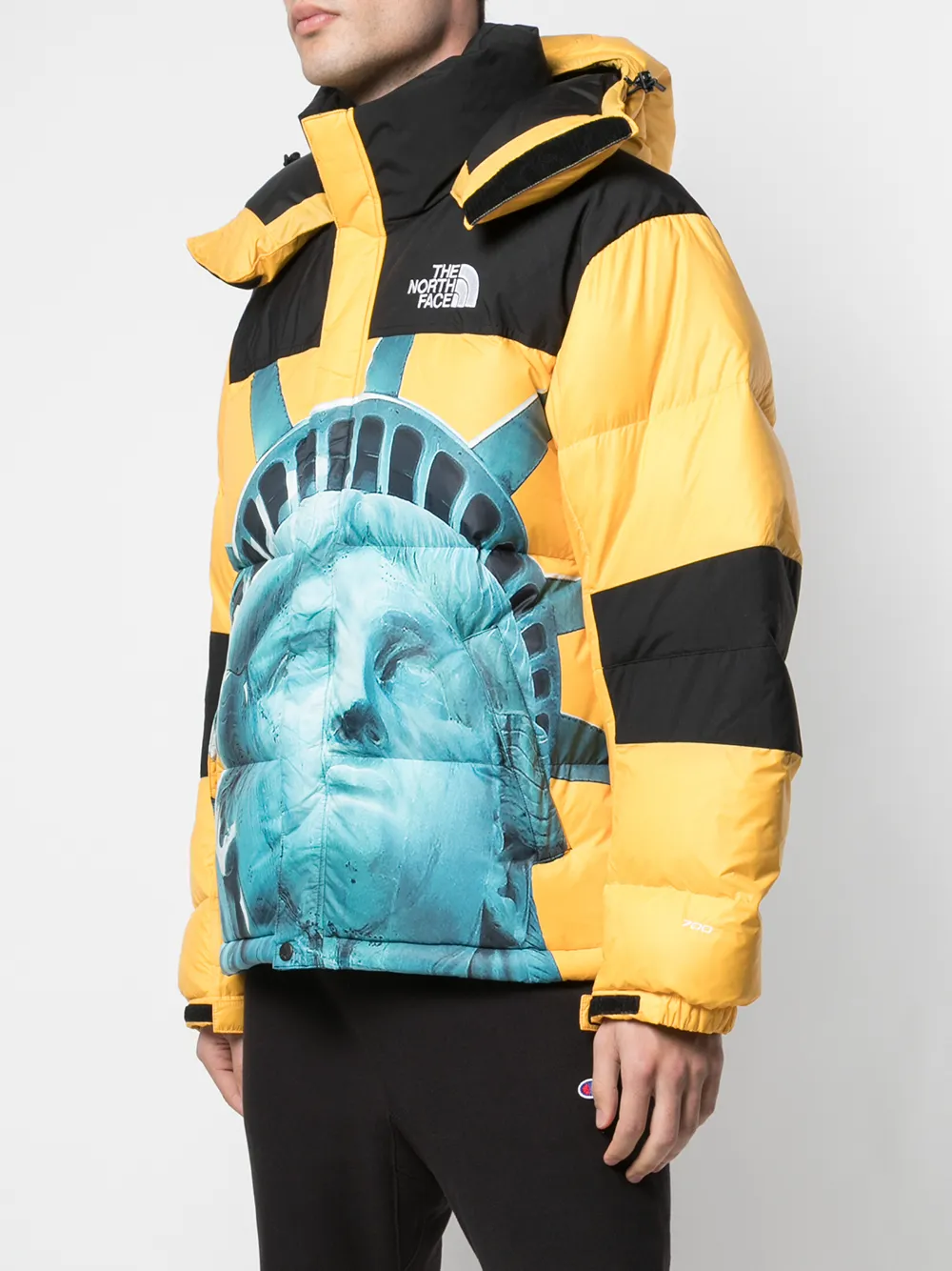 supreme north face baltoro yellow