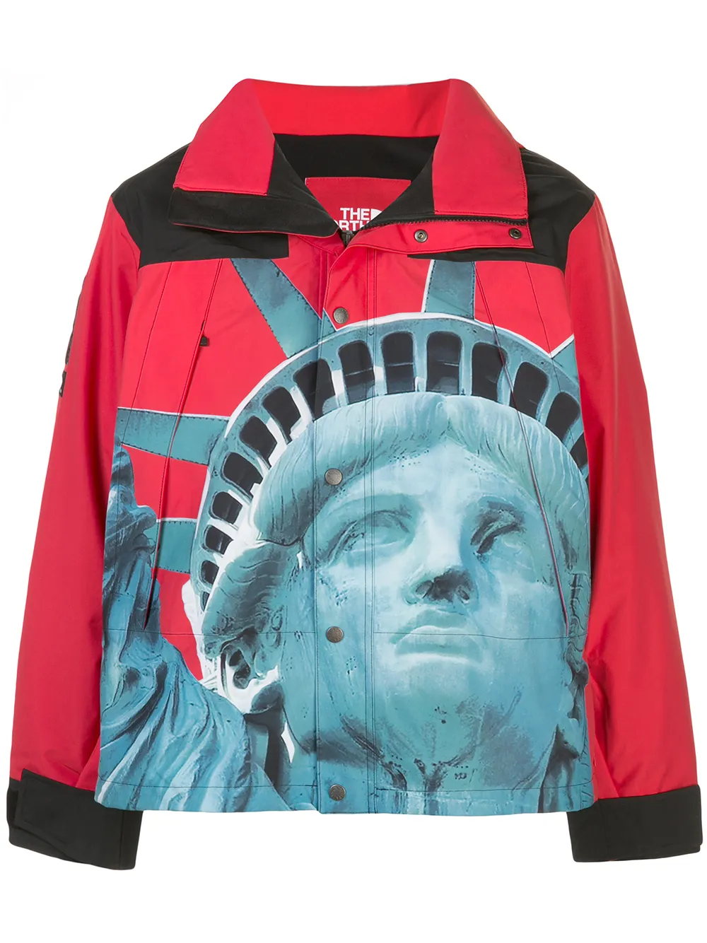 Supreme x The North Face Statue Liberty Mountain Jacket Parka Yellow FW19  Size M