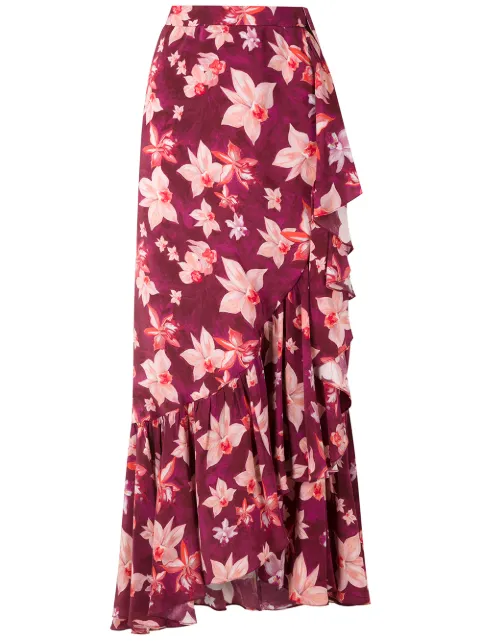 Isolda Carmen silk crepe skirt