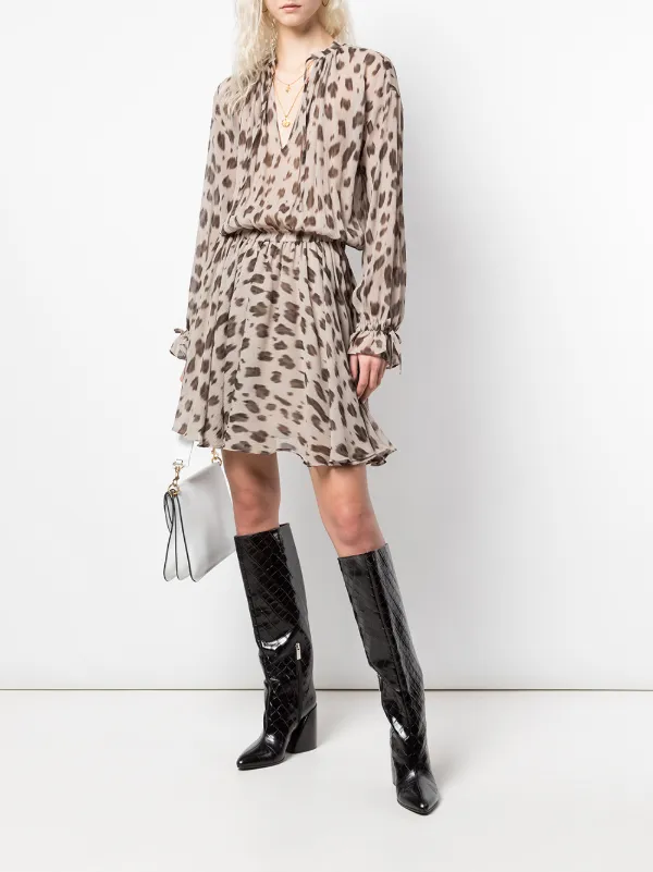 anine bing leopard dress