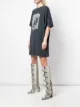 ANINE BING Harley Mohawk cotton T-shirt dress