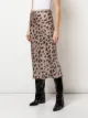 ANINE BING leopard print midi skirt
