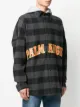 Palm Angels قميص كاروهات بغطاء رأس
