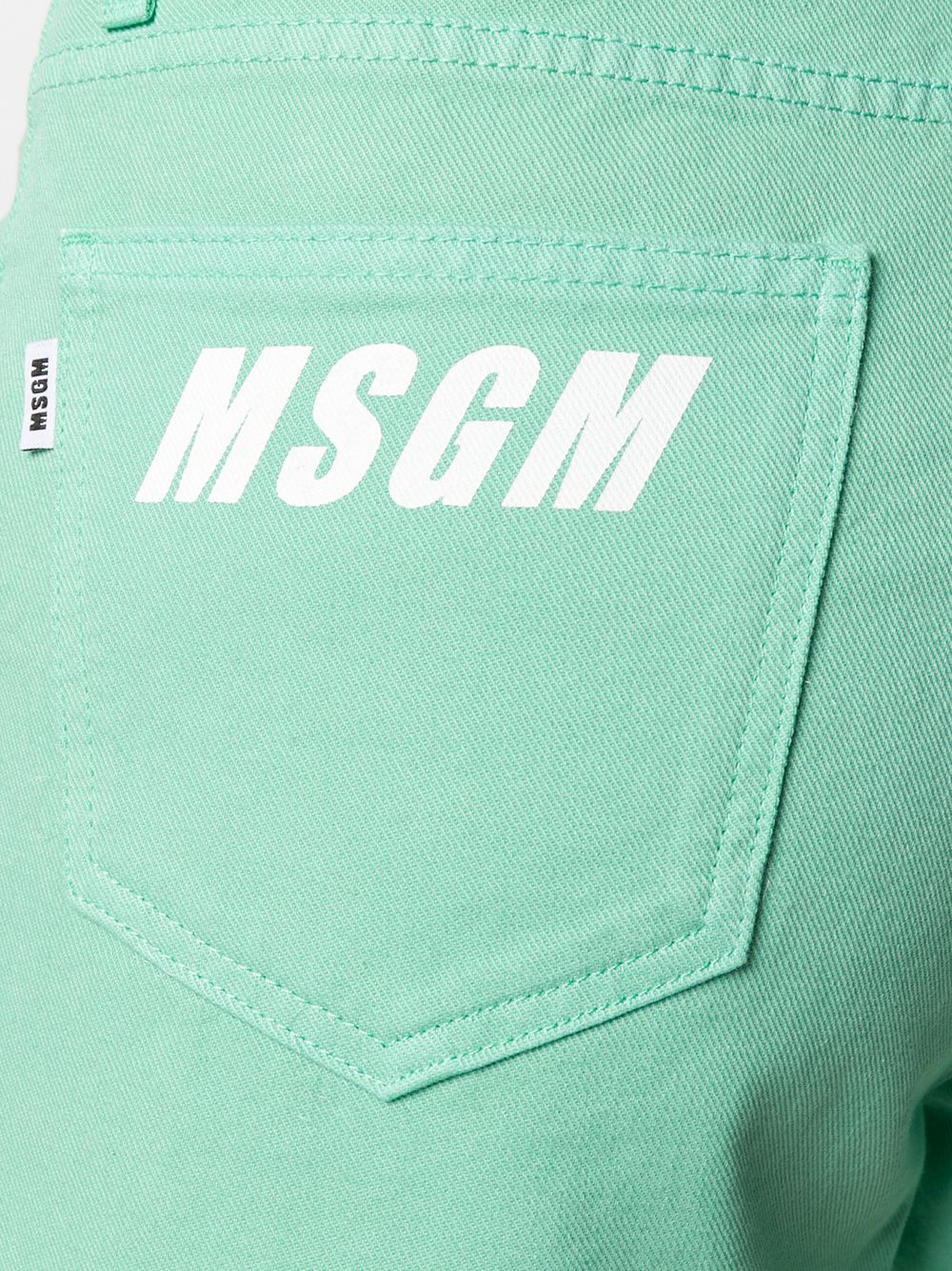 фото Msgm джинсовые шорты с логотипом