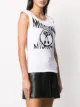 Moschino Double Question Mark ribbed top